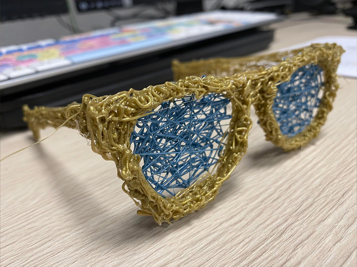 Okulary 3D stworzone długopisem 3D